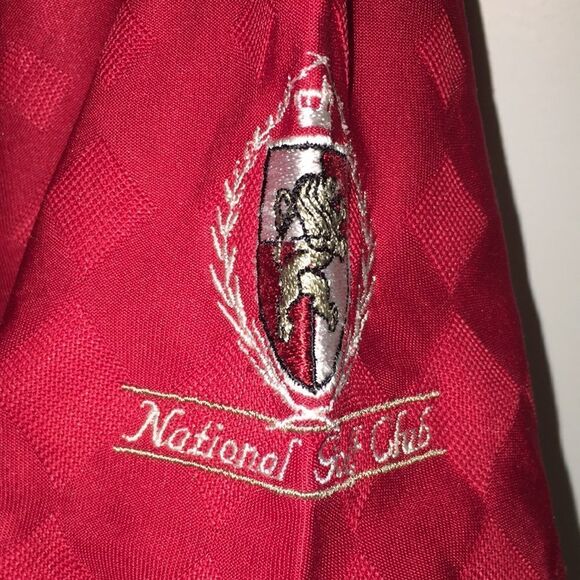 Greg Norman Shark Tab Sunday Red Diamond National Golf Club Pinehurst Polo Shirt - Picture 3 of 5